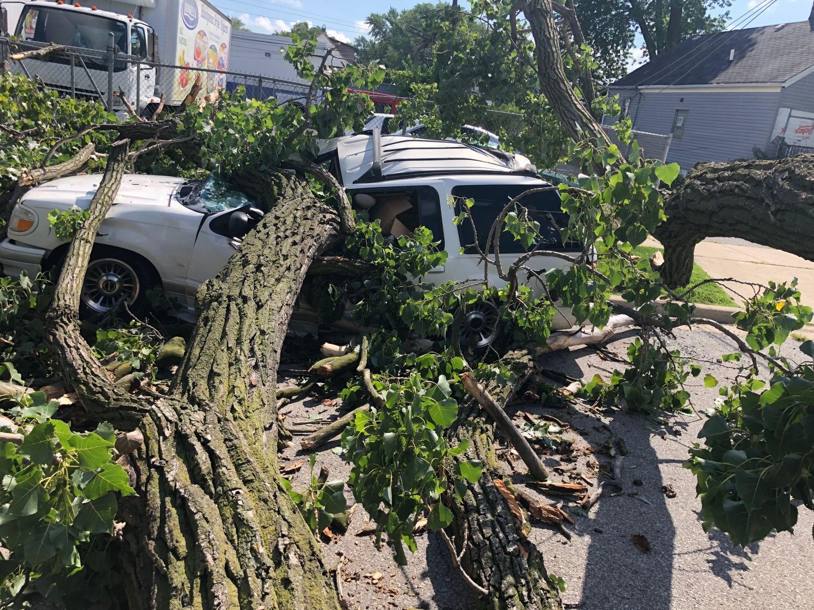 Tuesday storm damage